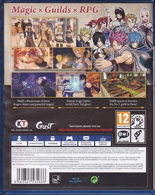 Fairy Tail - PS4 (B Grade) (Genbrug)